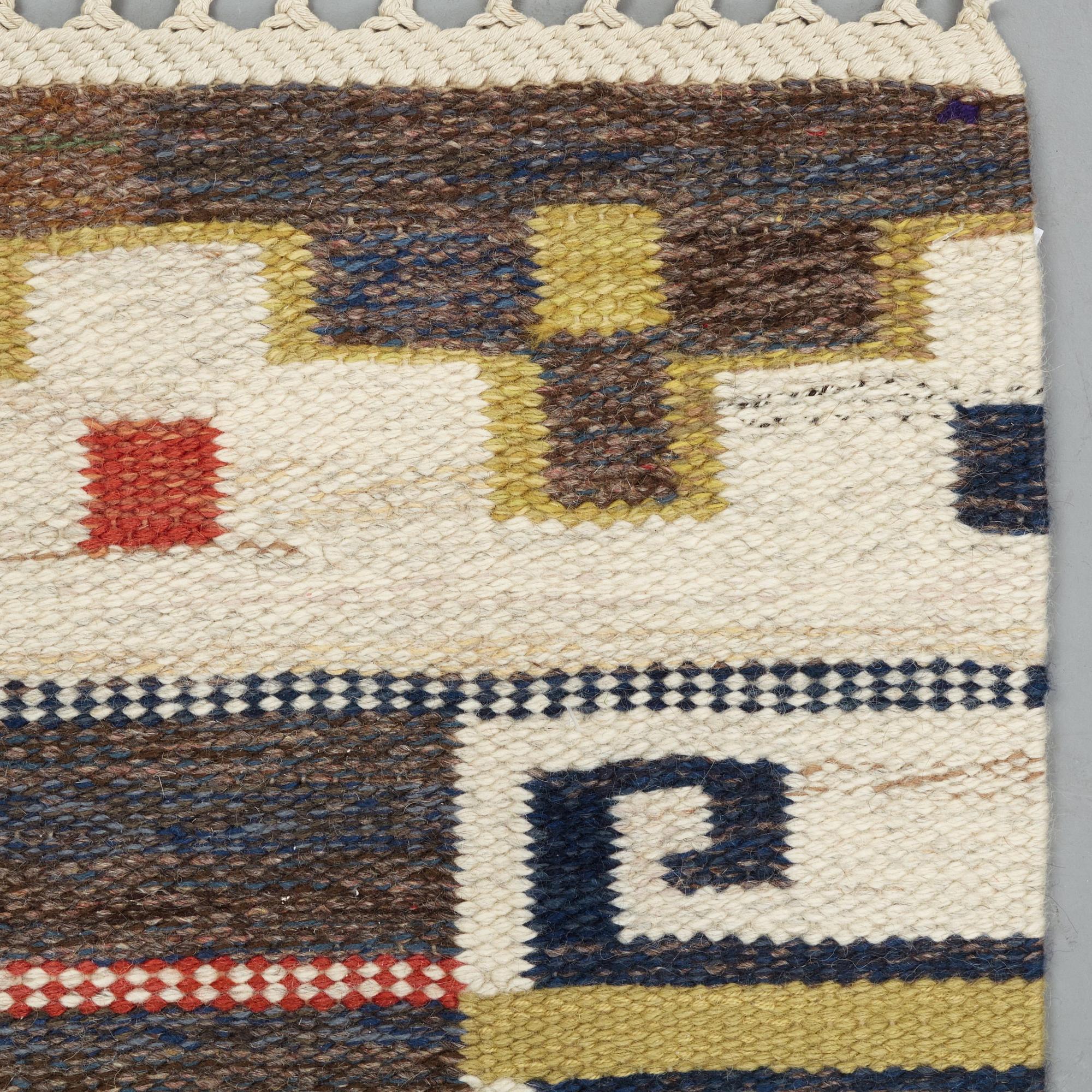 Märta Måås-Fjetterström, a carpet, "Bruna heden", flat weave, ca 204,5-205,5 x 130,5-132,5 cm, signed AB MMF.