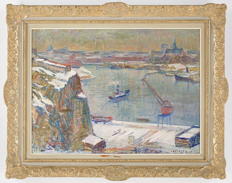 GEORG LODSTRÖM, olja på duk, signerad.