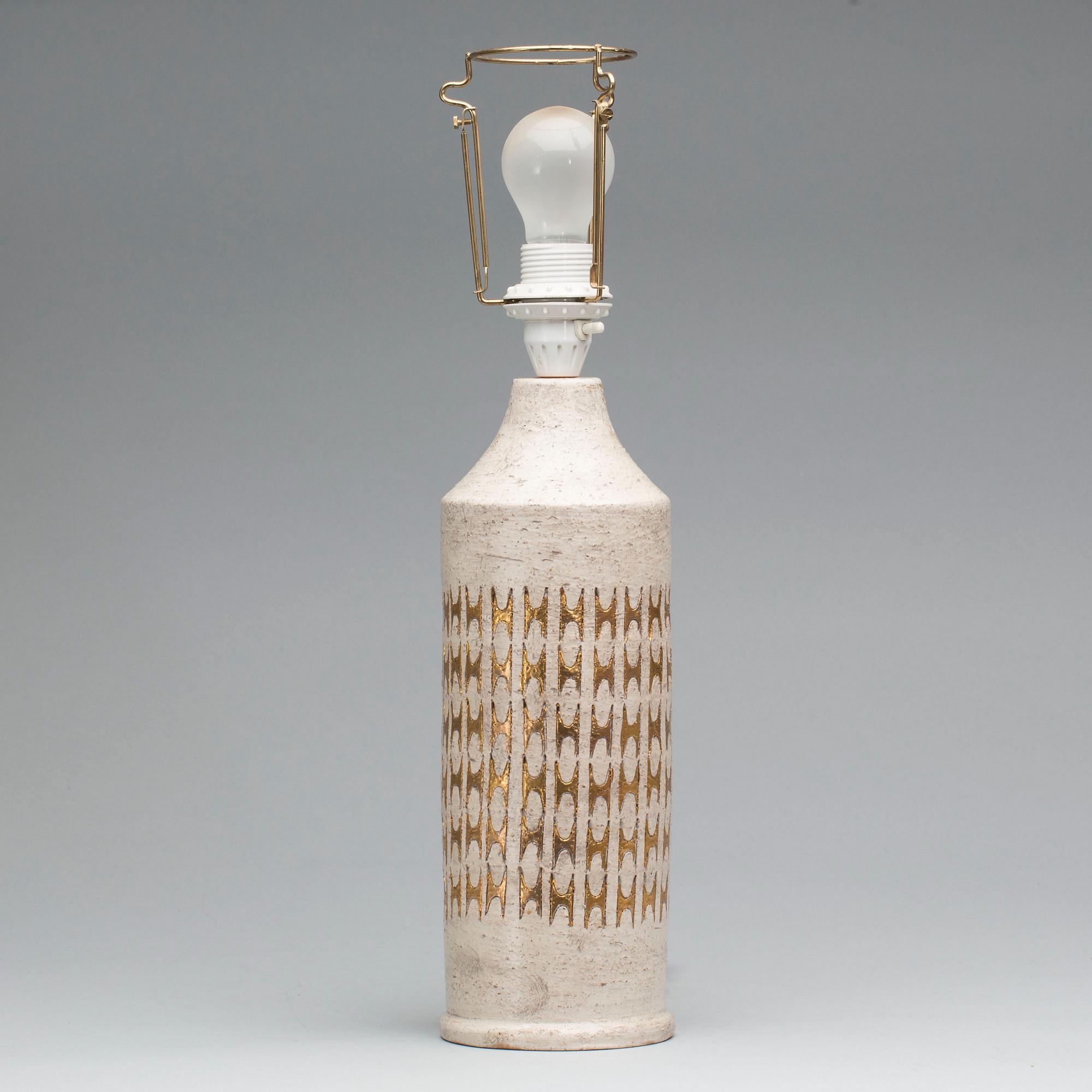 BORDSLAMPA, keramik, Bitossi, Bergboms, 1900-talets andra hälft.