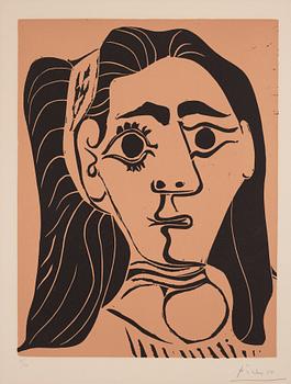 888. Pablo Picasso, "Femme aux Cheveux Flous".