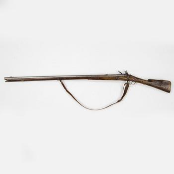 A British mid 18th Century flintlock musket.