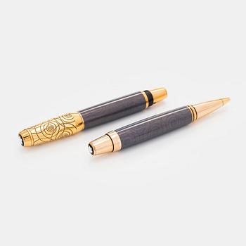 Montblanc, reservoarpenna och kulspetspenna, "Boheme Pirouette Lilas".