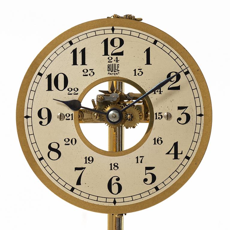 Table clock, Bulle patent, first half of the 20th century.