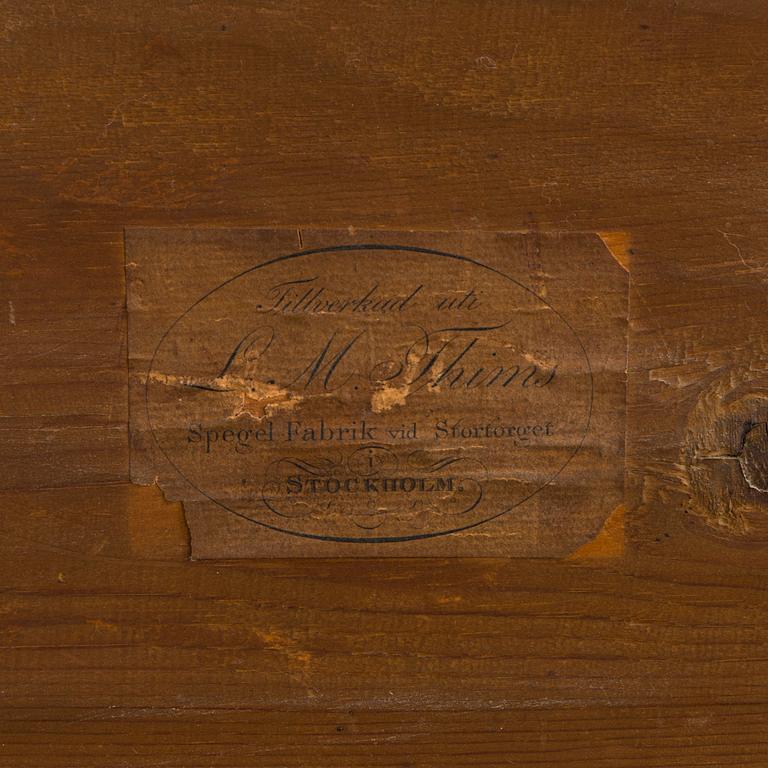 SPEGEL, empire, L.M. Thims Spegelfabrik, 1800-talets början.