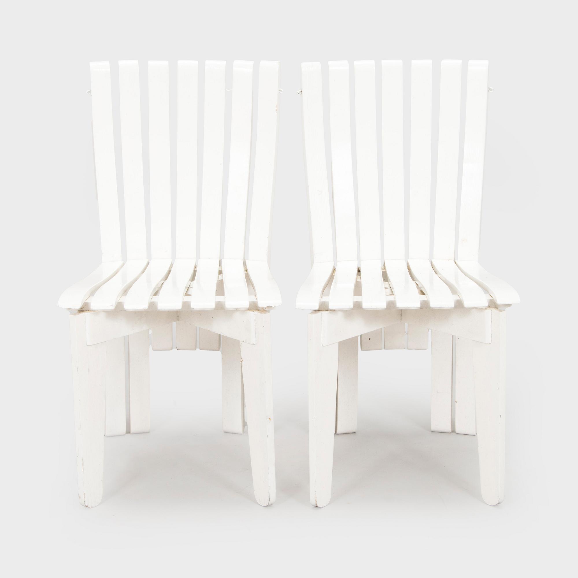 Alvar & Aino Aalto, trädgårdsgrupp, 5 delar, "Aurinko"-serien, O.Y. Huonekalu- ja Rakennustyötehdas A.B. 1957.