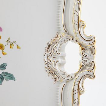 Tray, porcelain, Rococo style, Meissen, Germany, 1934-1945.