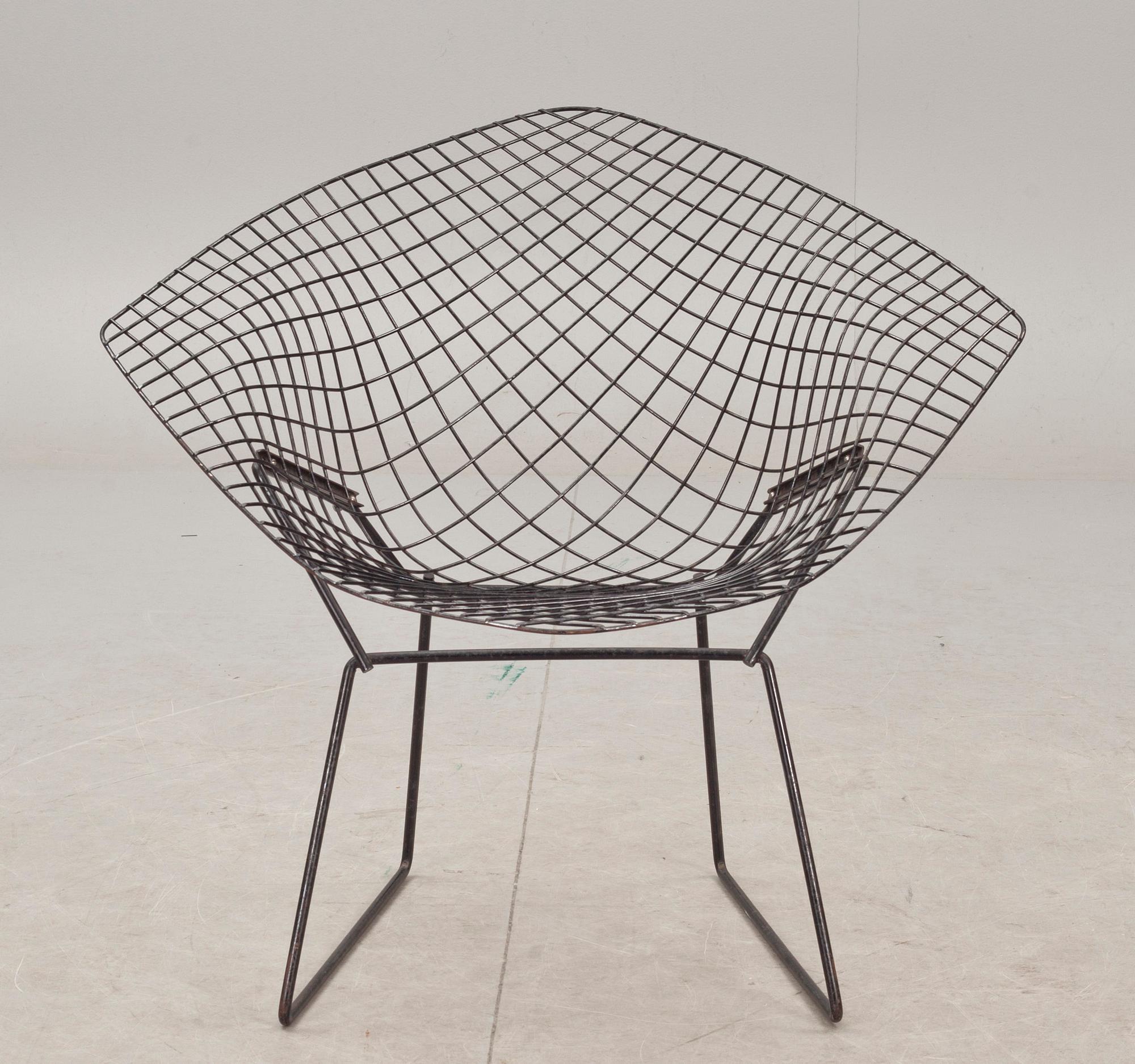 FÅTÖLJ, "Diamond chair". Design Harry Bertoia.