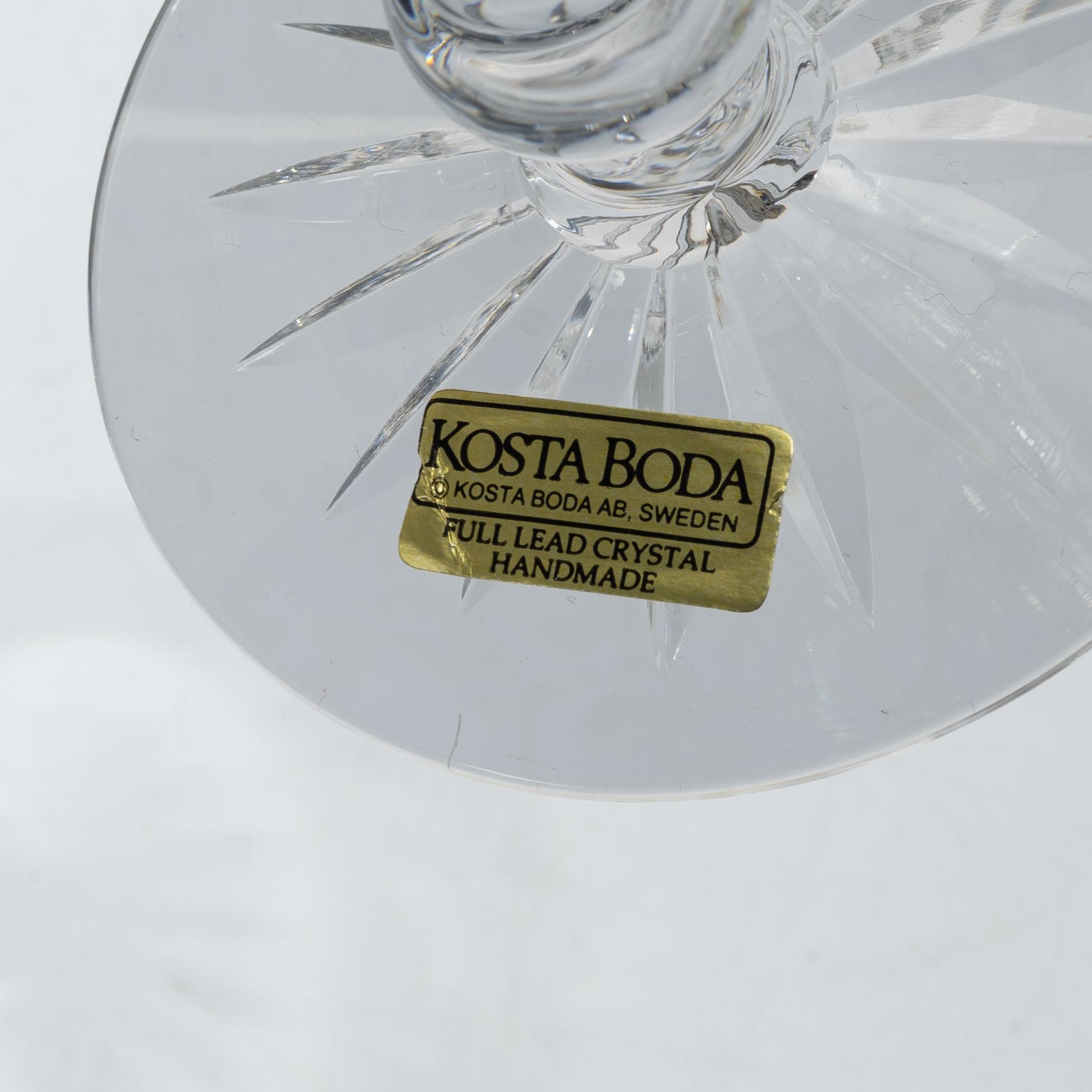 Kosta, A 23 pieces glass service, “Elvira Madigan”, 20th century.