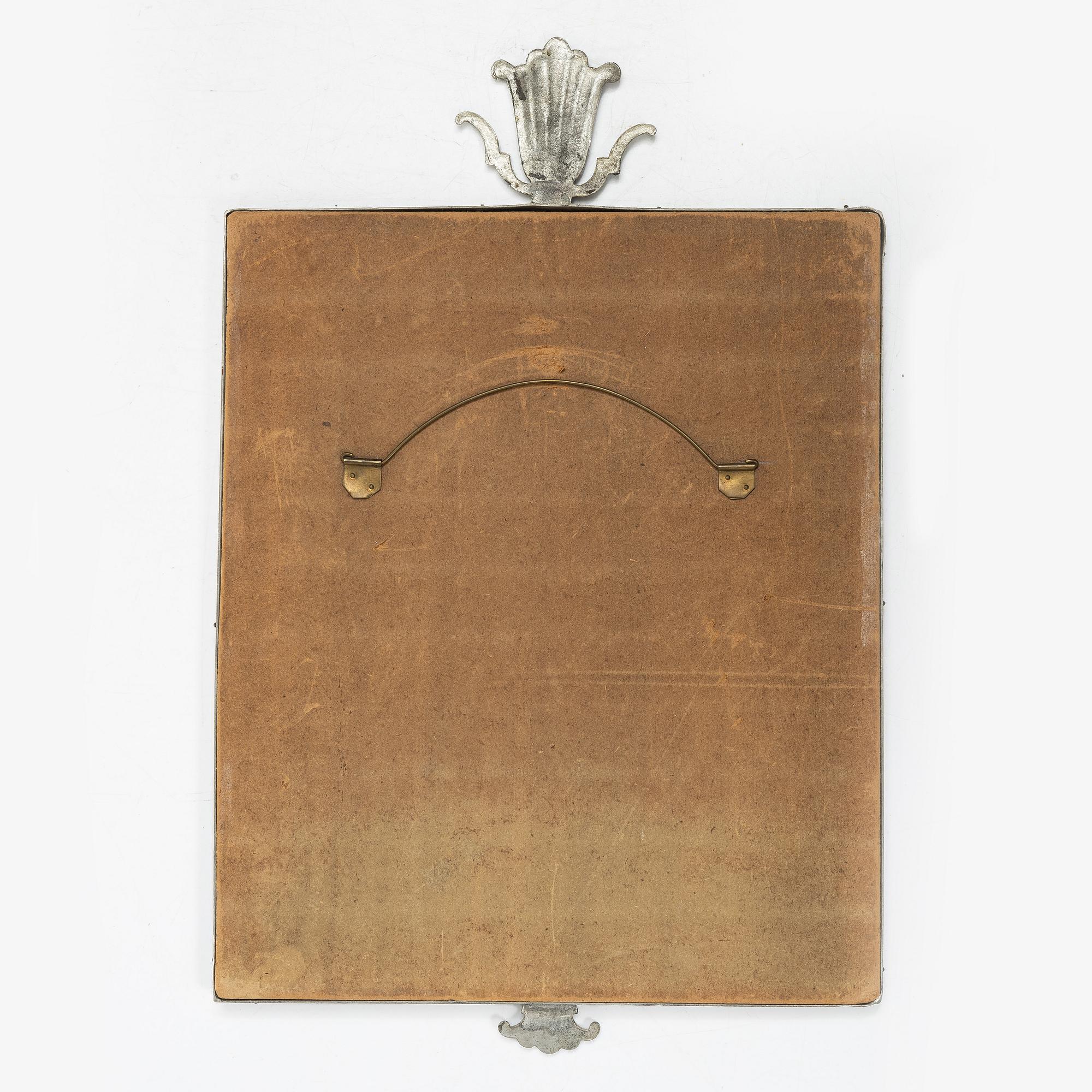 Edvin Ollers, a pewter mirror, Schreuder & Olsson, Stockholm, 1928.