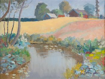 Onni Oja, Peltomaisema.