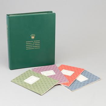 ROLEX, "Rolex Jubilee Vade Mecum"
four booklets published by the Rolex Watch Co, Geneva, samt Rolex, Technical manual.