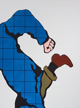 Owe Gustafson, "Tintin som Mr Walker" - Fritt efter Hergé, Lee Falk och Jan Håfström.