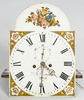 A grand father clock, Holywell Winstanley from England, first halft of the 19th century.