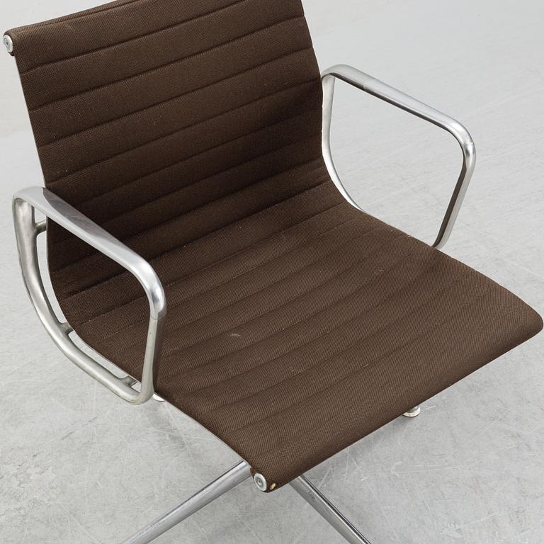 A model EA 108 swivel armchair by Charles and Ray Eames for Herman Miller, designed 1958.