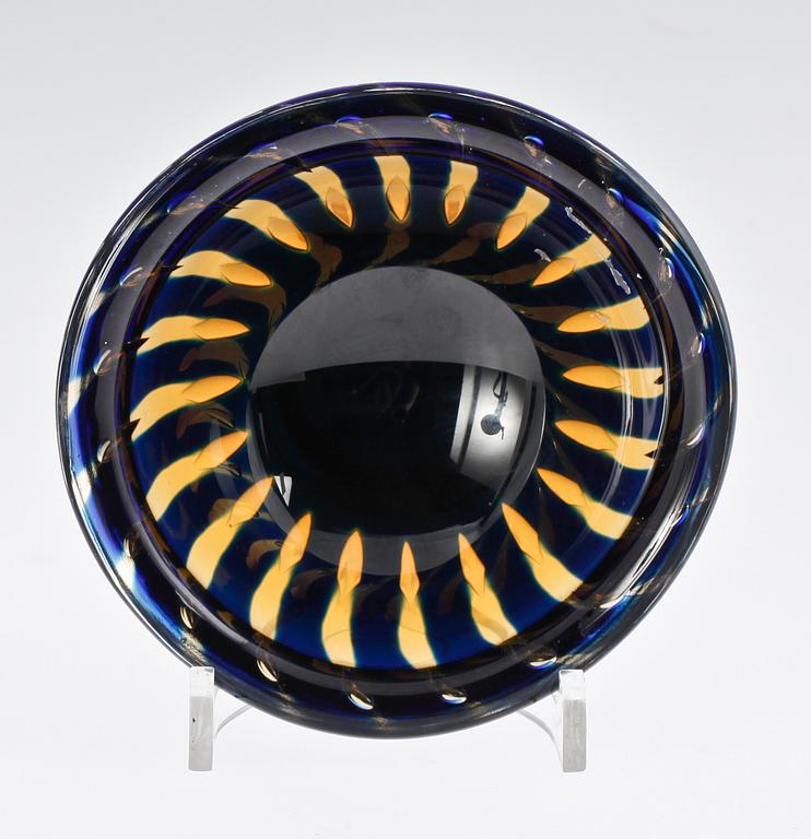 SKÅL, glas, Ariel, Edvin Öhrström, Orrefors, sign.