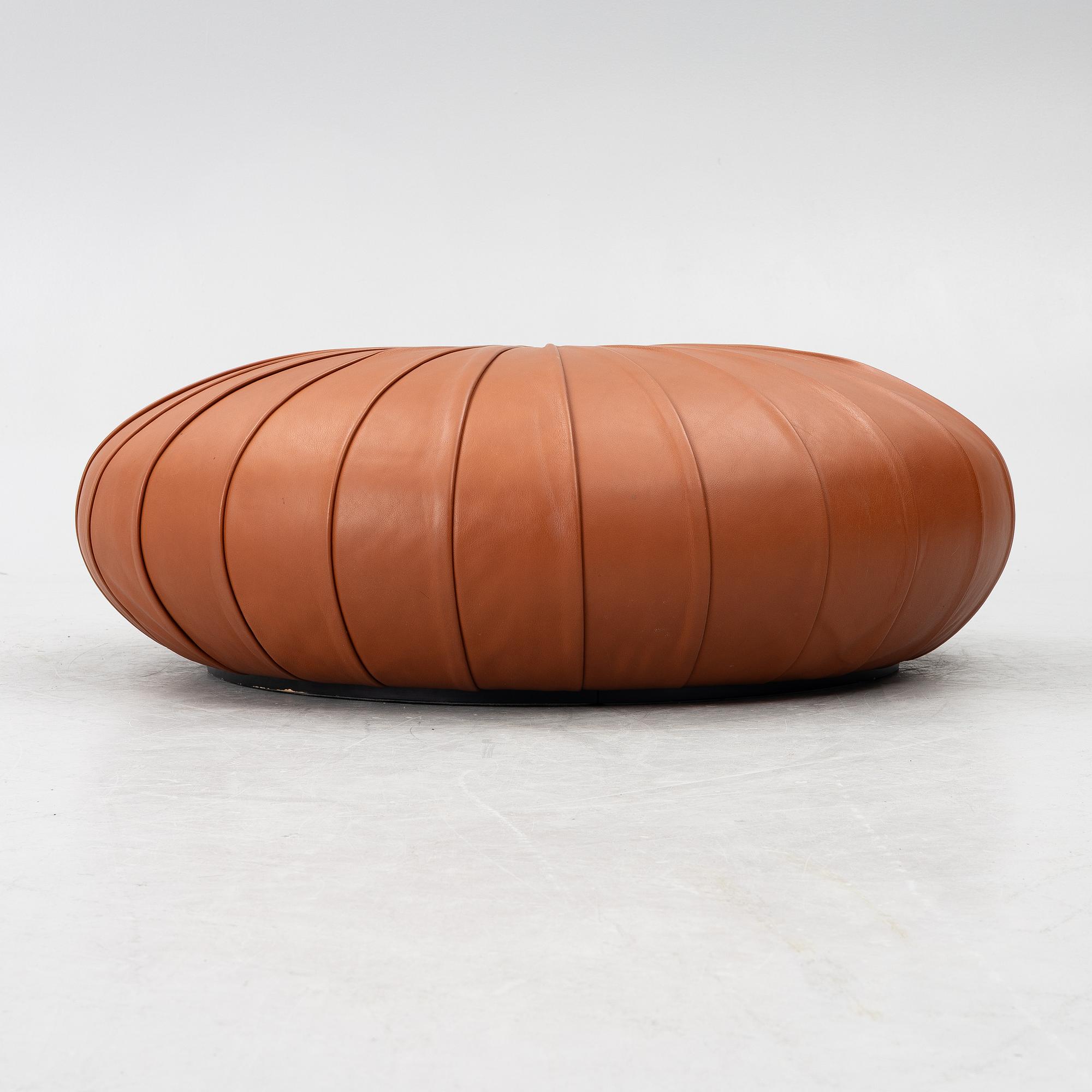 Monica Förster, an 'Esedra' ottoman, Poltrona Frau, Italy.