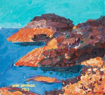 115. Inge Schiöler, "Orangeröda klippor" (Orange cliffs).