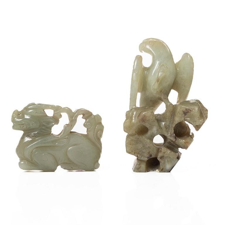 A group of four Chinese stone figures, 20th century.