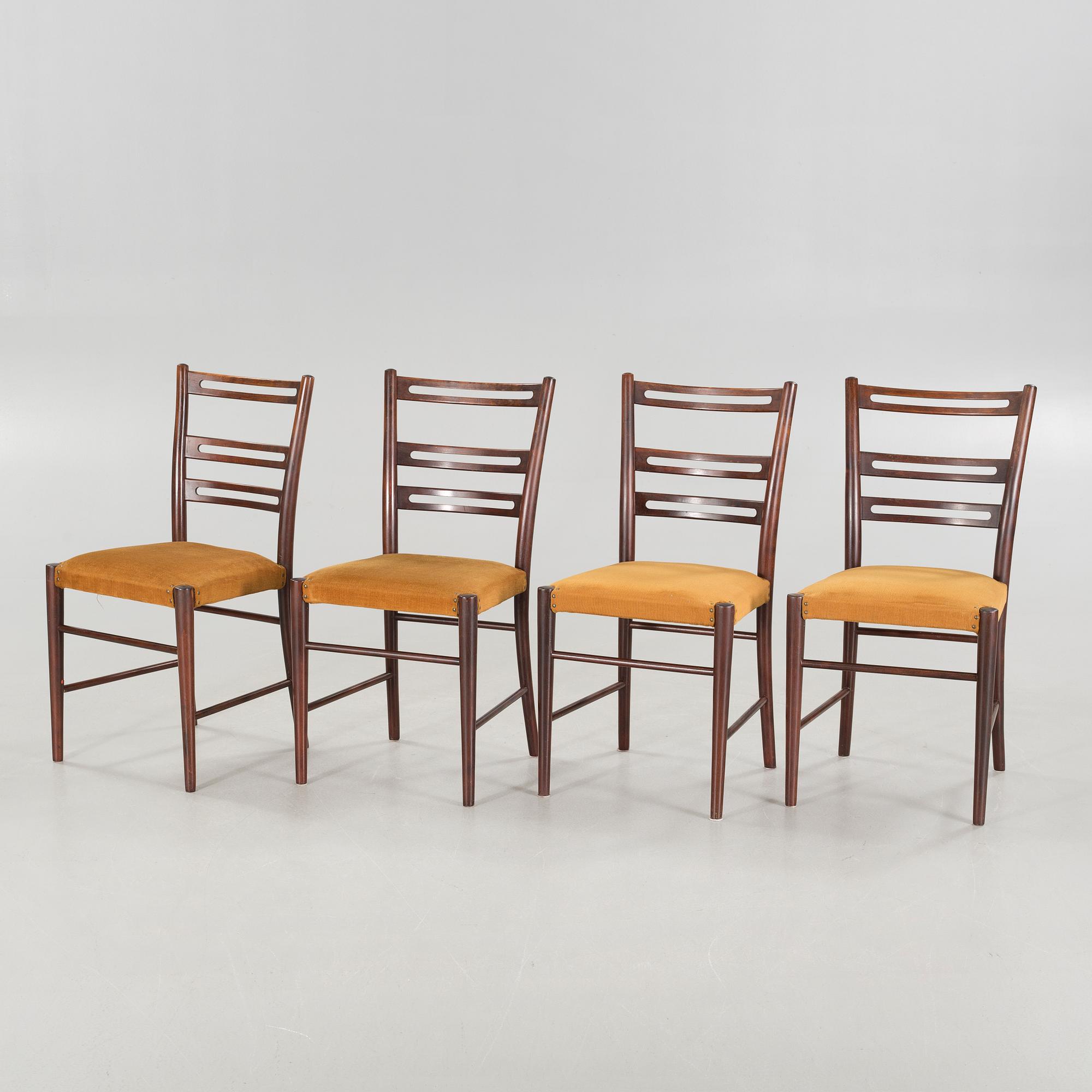 Four "Boulevard" chairs by Gemla from the second half of the 20th century.