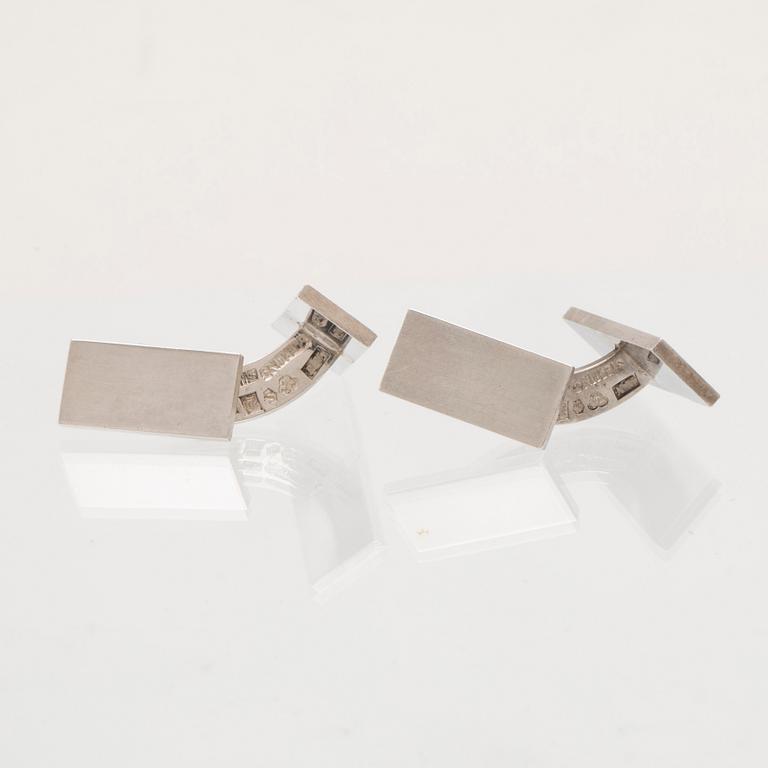 Wiwen Nilsson, a pair of cufflinks, silver, Lund 1953.