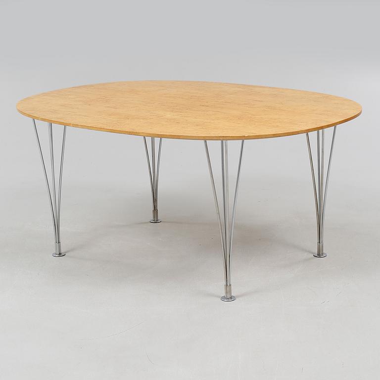 A dining table by Bruno Mathsson and Piet Hein, model "Superellips" for Mathsson Internation, late 20th century.