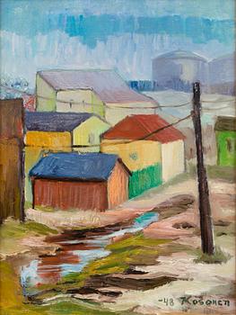 ERKKI KOSONEN, oil on board, signed and dated -48.