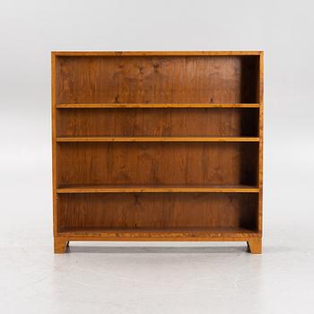 A birch veneered book case, 1930s/40s.
