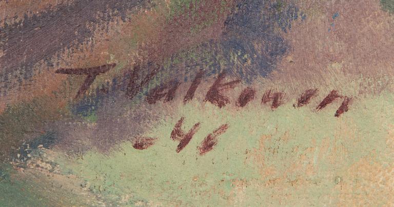 Topi Valkonen, oil on canvas, signed and dated-46.