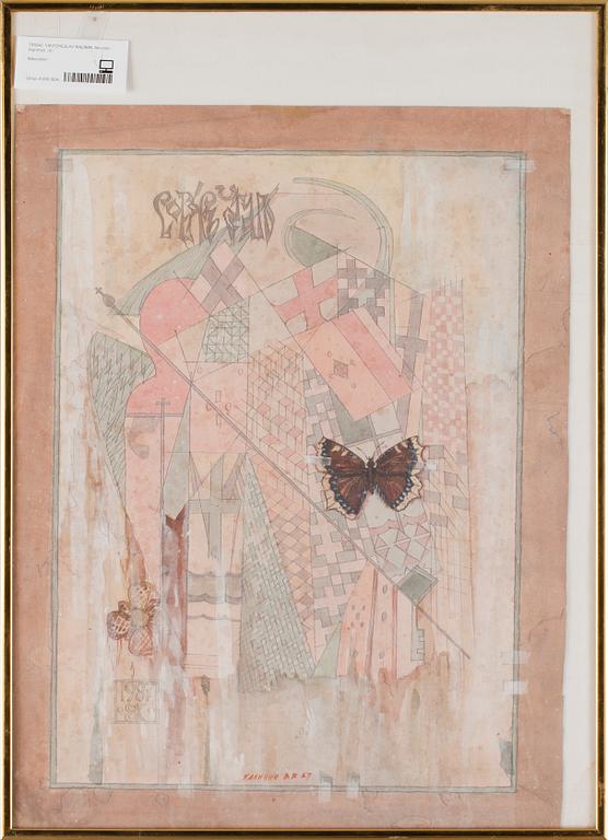 VIATCHESLAV KALININ. Akvarell. Sign.