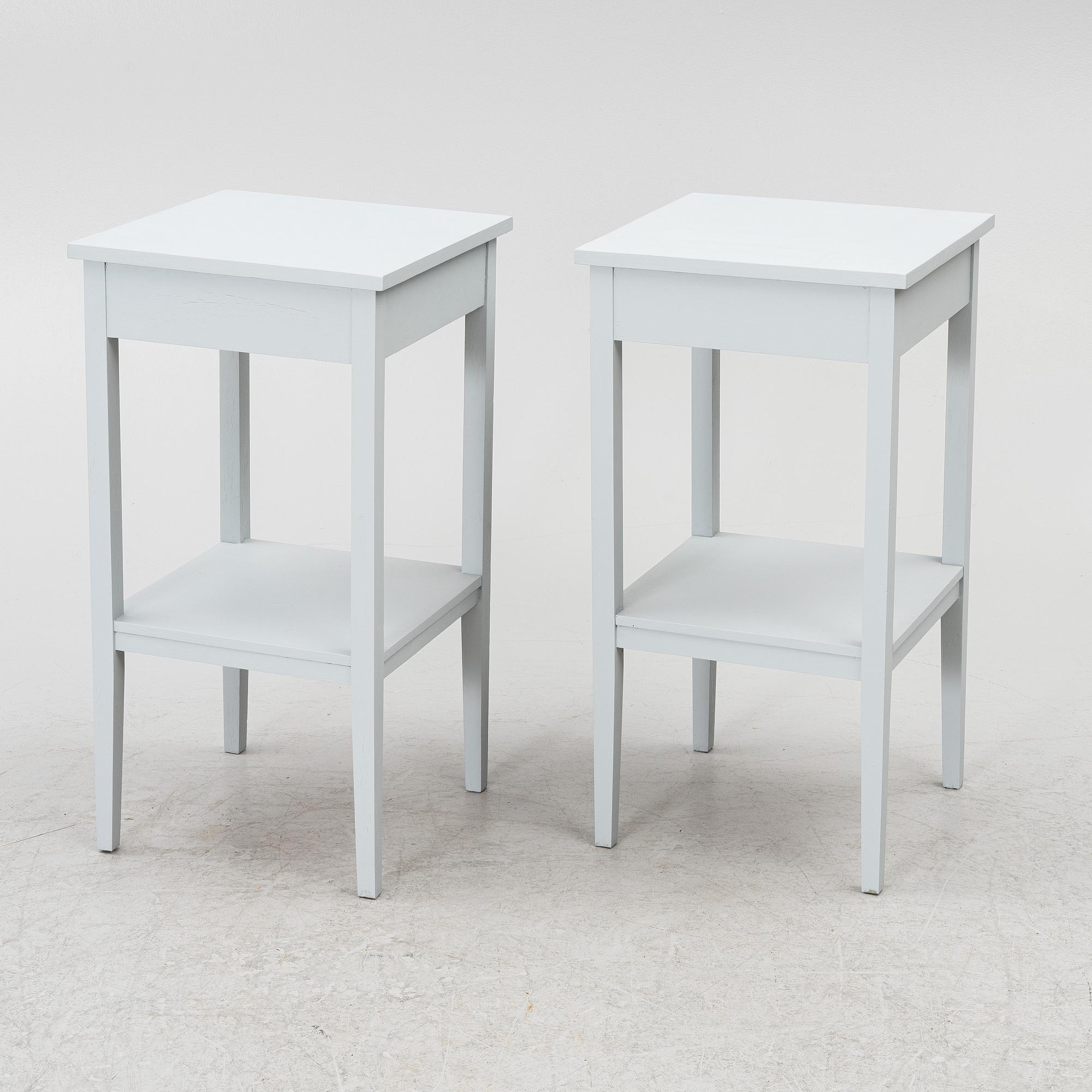 A pair of nightstands, 20th century.