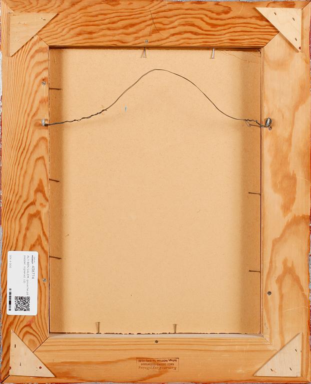 ALY BEN SALEM, gouache på papper, signerad.