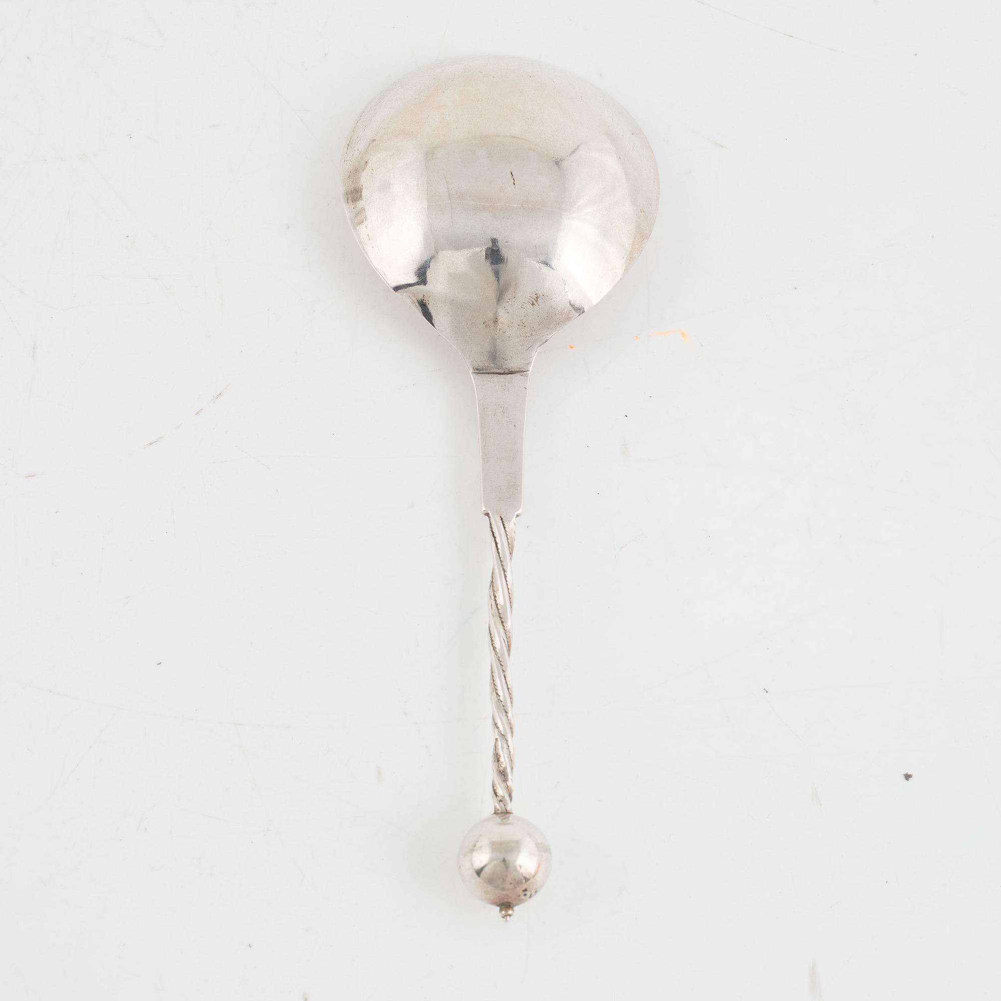 Spoon, silver, likely Norway 18th/19th Century.