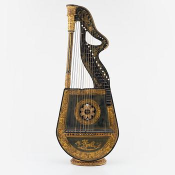 An English Harp Lute by Edward Light, London, circa 1815.