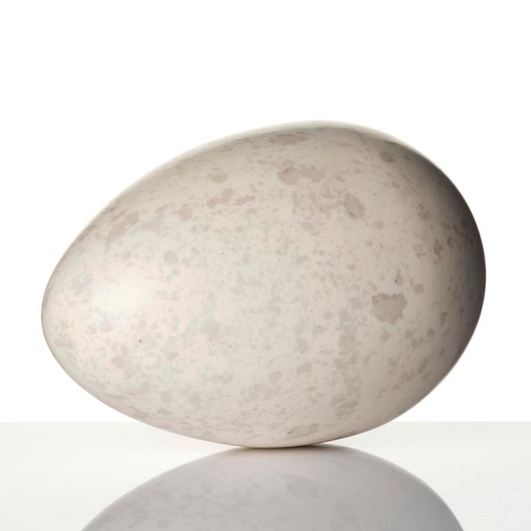 Hans Hedberg, a faience sculpture of an egg, Biot, France.
