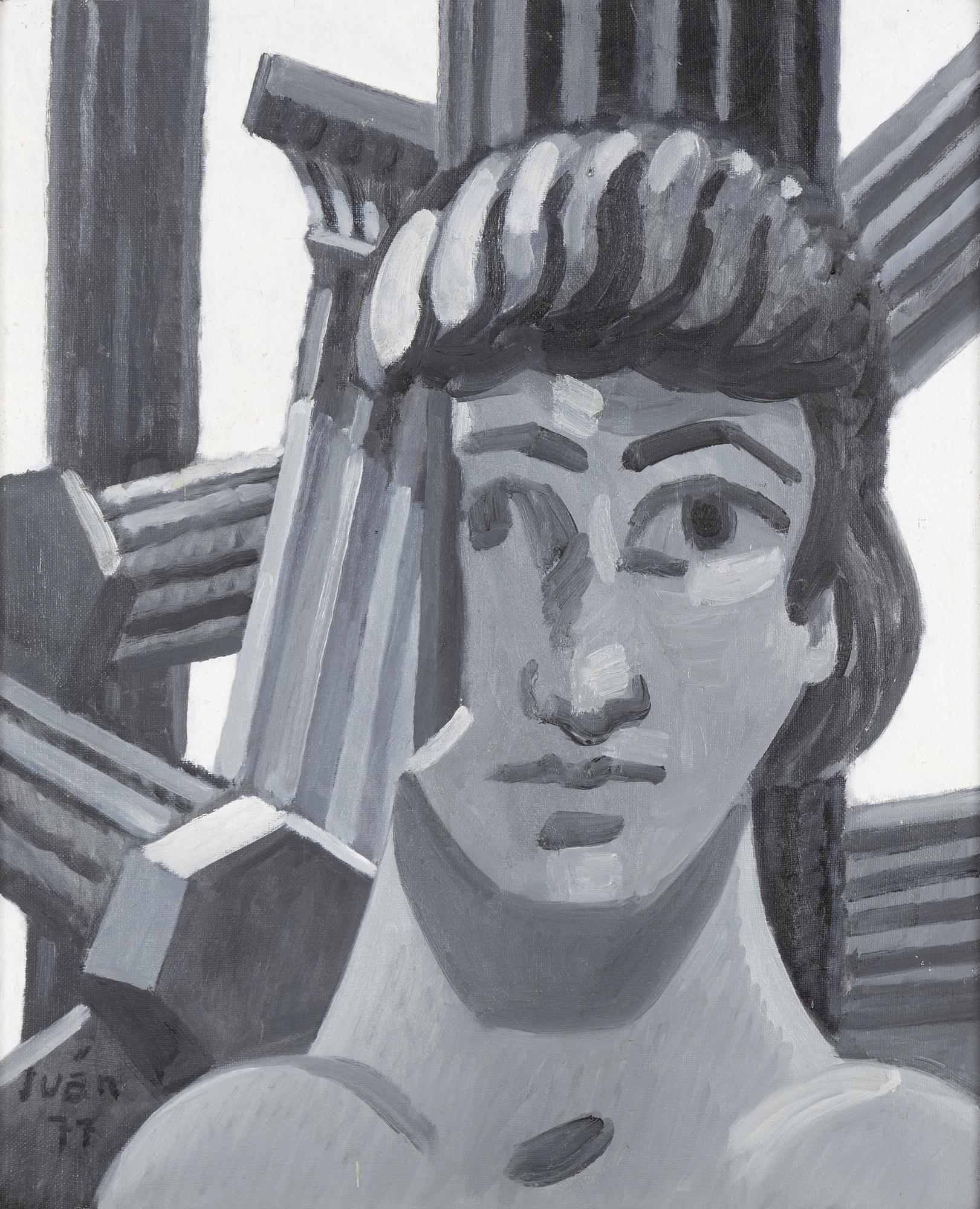 Iván Grünewald, olja på duk, signerad och daterad 1977.