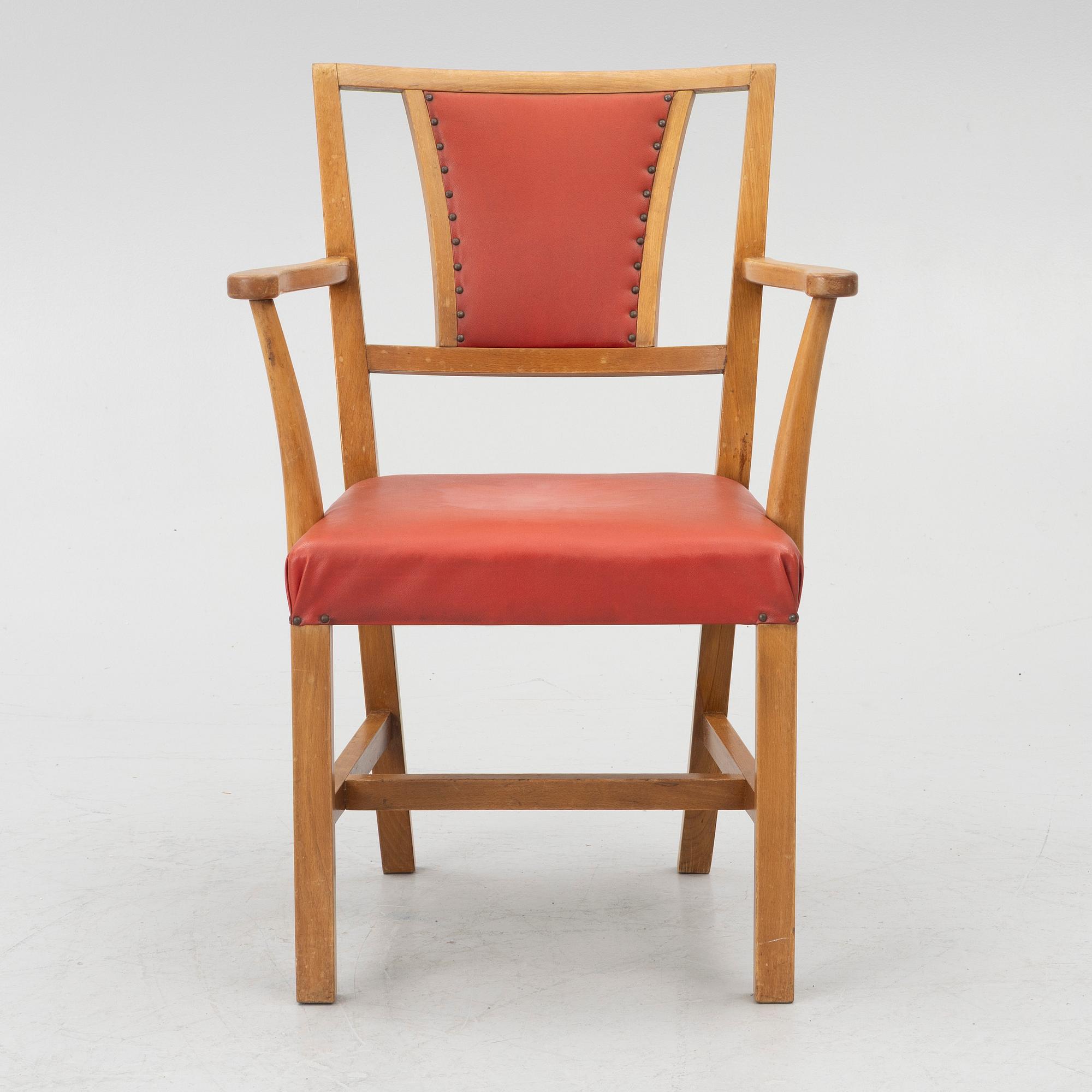 Josef Frank, a model B2163 armchair, Svenskt Tenn.