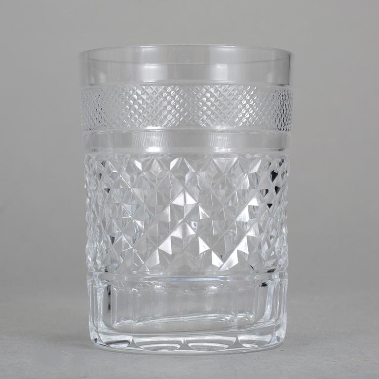 GLASSERVIS, 18 delar, omkring 1900.