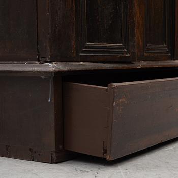 A cabinet, dated 1817.
