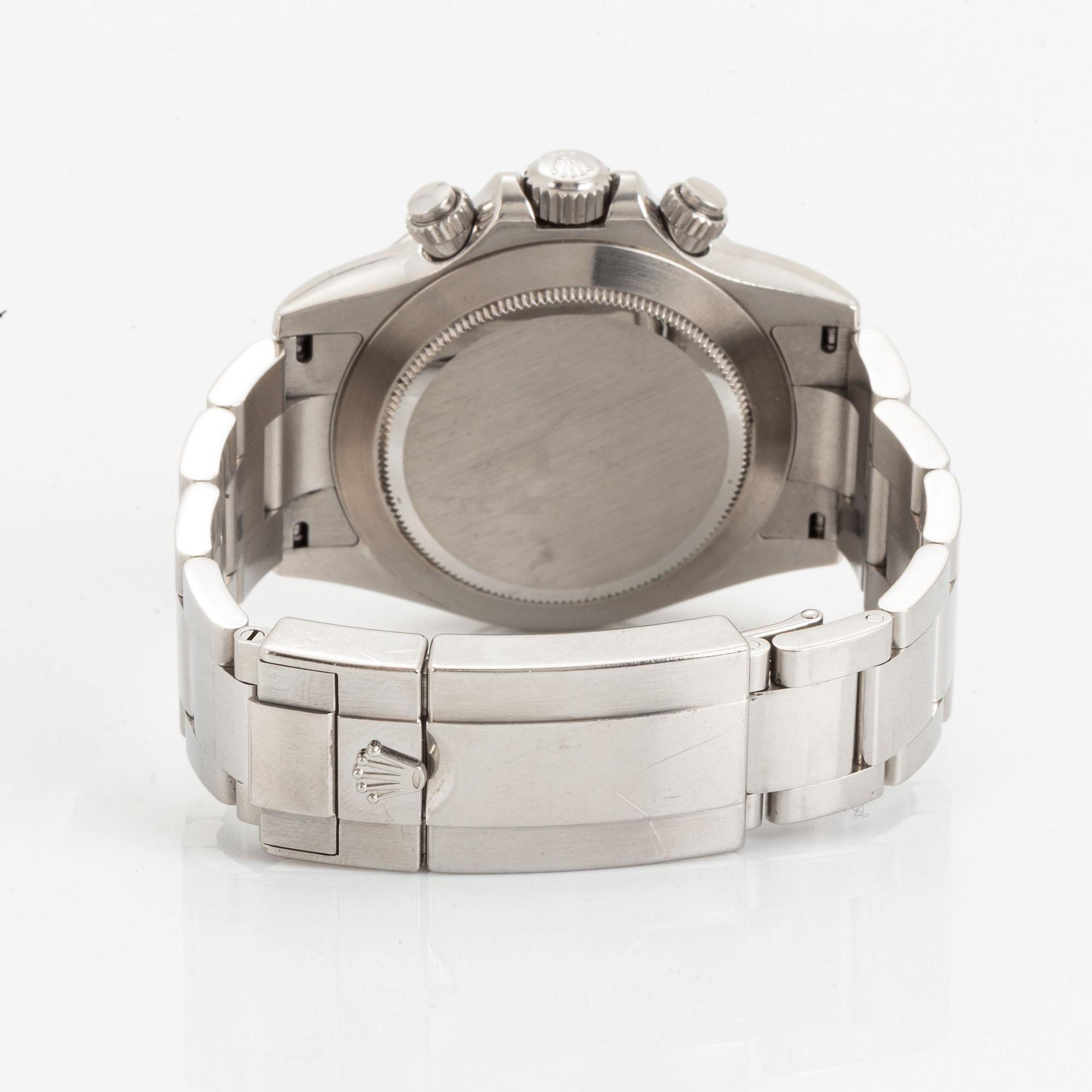Rolex, Oyster Perpetual, Cosmograph, Daytona, Chronometer, armbandsur, kronograf, 40 mm.