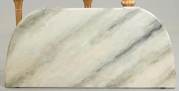 A late Gustavian console table from the first half of the 19th century.