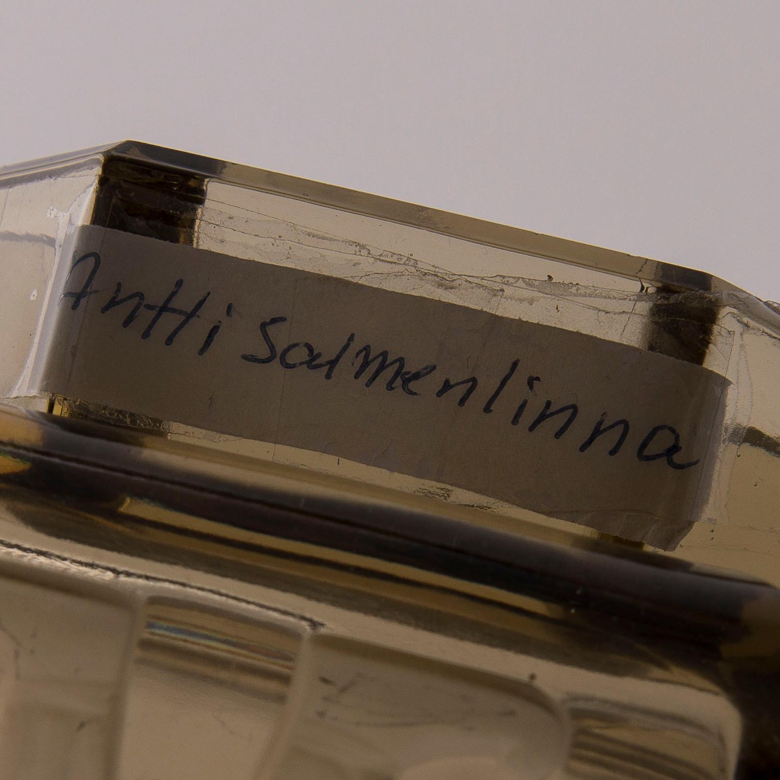 ANTTI SALMENLINNA, MALJA, lasia, "Seitsemän veljestä", Antti Salmenlinna, Riihimäen Lasi, 1930/40-tal.