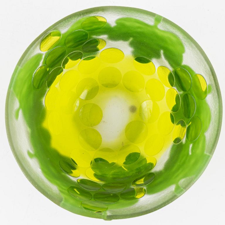 Paul Hoff, a glass bowl, Kosta, Sweden.