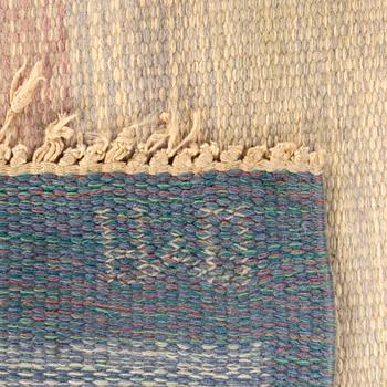 A Swedish falt weave carpet signed 202x138 cm.