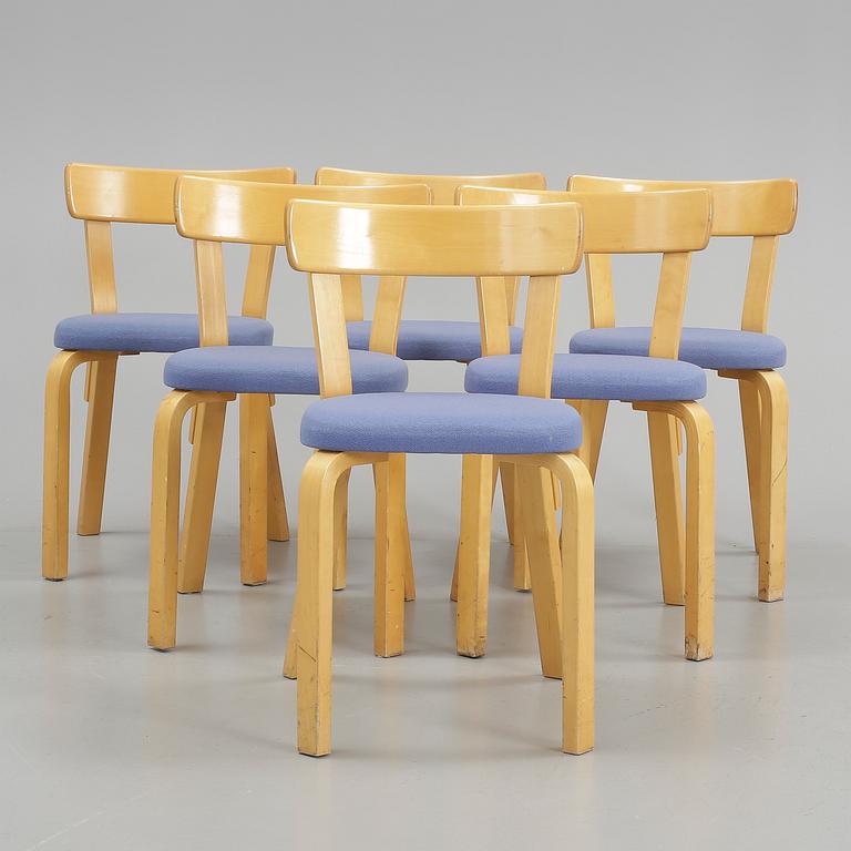 STOLAR, 6 st, modell 69, Alvar Aalto, Artek, Formgiven 1935.