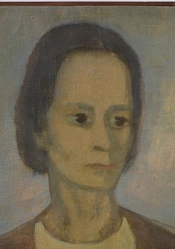 Vera Frisén, oil on relined canvas, signed.