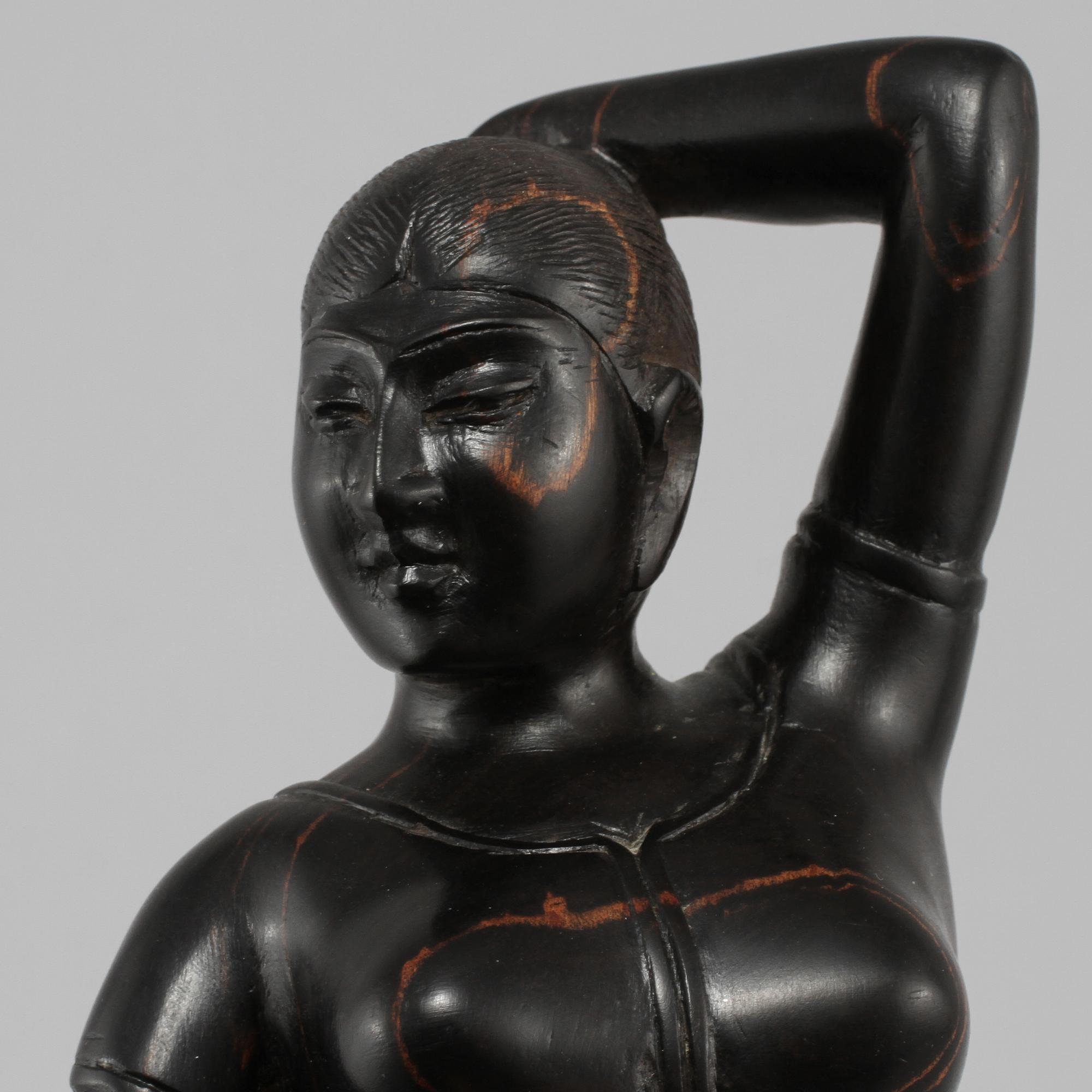 FIGURIN, ebenholts, 1900-tal.