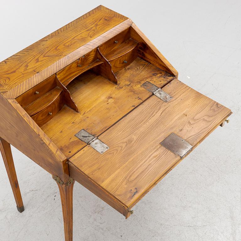 A Gustavian child's secretary desk, late 18th century.