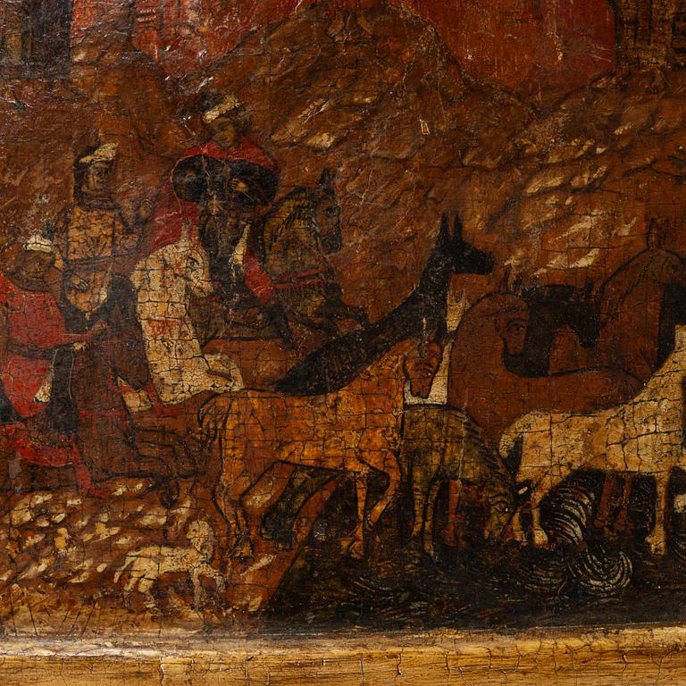 Ikon, Ryssland, 1800-tal, Jesu uppståndelse och nedstigning till de döda.