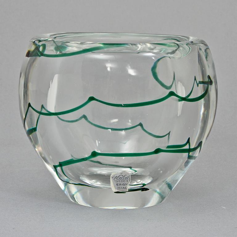 VAS, glas, Vicke Lindstrand, Kosta, 1900-talets mitt.