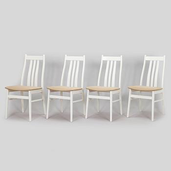 A set of four chair, Denmark, later half of the 20th century.